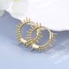 Gear Hoop Earrings for Women Copper Gold Silver Dainty Fashion Women Fashion Earrings Birthday Chrismas Gifts for Mom Girls