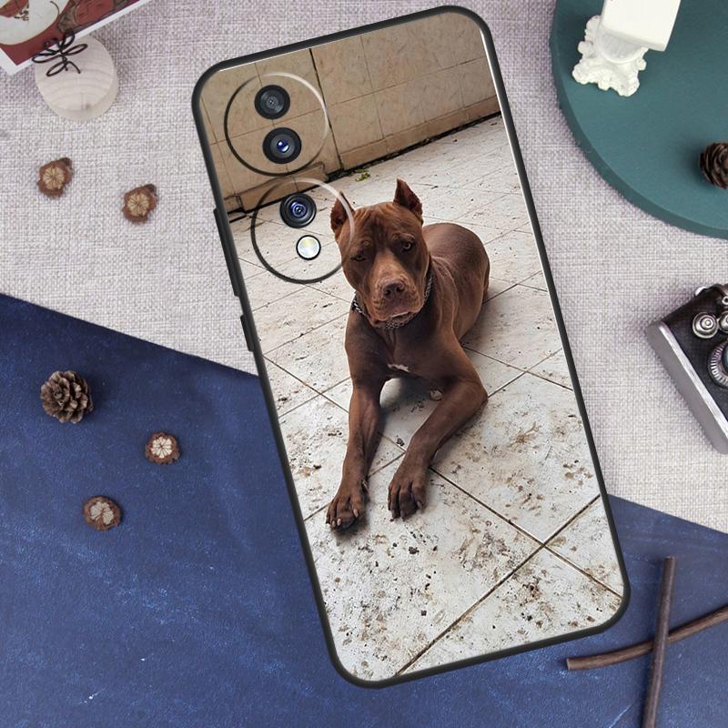 Cute Pit Bull Dog Pitbull Case For Honor Magic 7 6 5 8 Pro Cover For Honor 400 200 50 70 90 Lite X8a X8b X9a X9b X9c