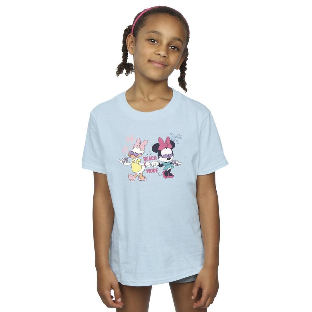 Disney Mädchen Minnie Daisy Beach Fashion Baumwoll-T-Shirt