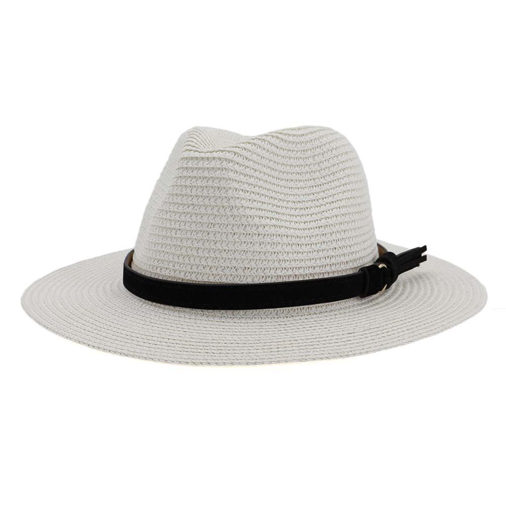 60CM Size Design Mens Straw Sun Hat For Women British Style Panama Church Jazz Hats Summer Beach Vacation Hats