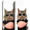 2Pcs Soft Silicone Soft Belly Sticker Cartoon Kitten Animal Decals  Phone Case Decoration