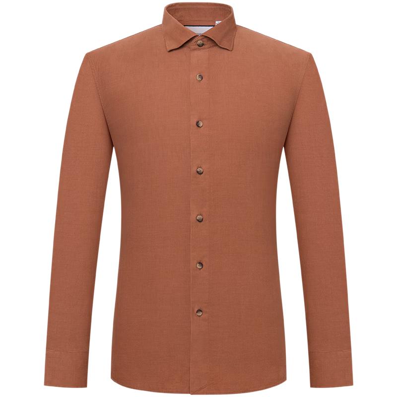 CAMICISSIMA Men s Pink Corduroy Non-Iron Long-Sleeve Shirt 41