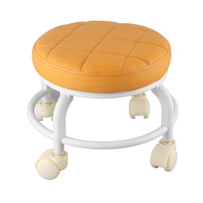 Pouf con Rotelle Schiuma Memory ad Alta Densità Impermeabile Ruote Silenziose Doppio Strato Poggiapiedi Sgabello per