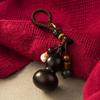 Sandalwood Gourd Keychain: Creative, Portable Pendant for Men & Women