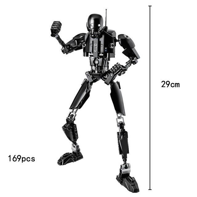 Klocki konstrukcyjne z serii Star Wars z ruchomymi mini figurkami do kreatywnej zabawy dla dzieci