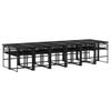 VidaXL 13 Pcs Garden Dining Set Cushions Black Wicker, Outdoor Dining Set, Dining Furniture of 3295027