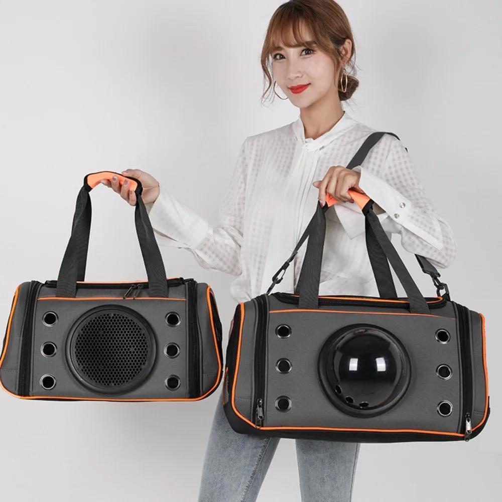 Cat bag out portable large capacity shoulder bag breathable pet backpack cat space capsule dog pet bag