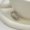 Geometric Open-Heart Ring: Women's Trendy Japanese-Korean Light Luxury Style