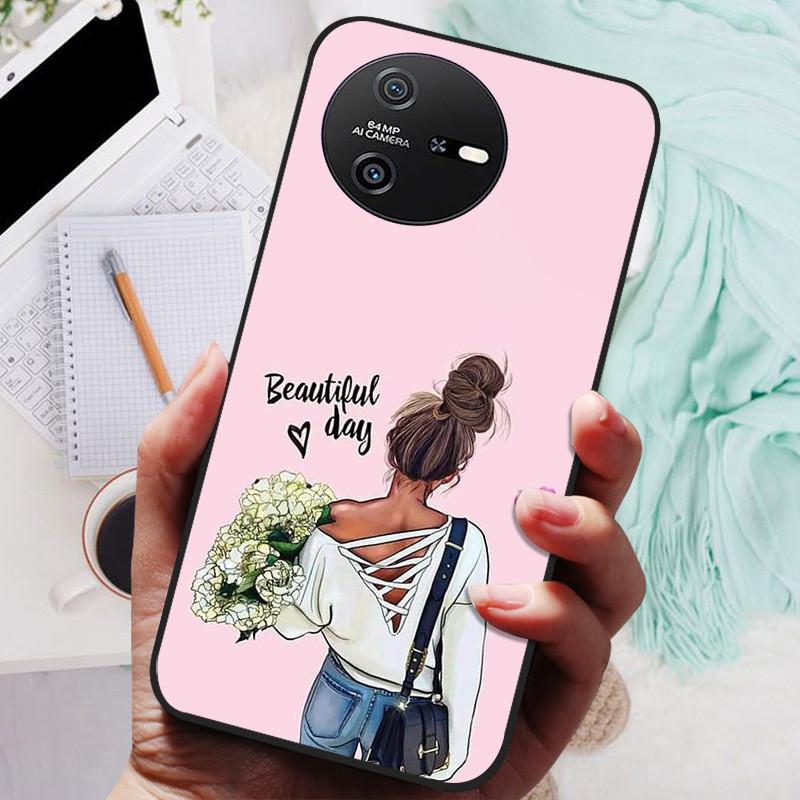 For Oscal Tiger 12 Case Tiger12 Black Cover Lion Wolf Silicone Soft Back Cases For Oscal Tiger 12 Phone Case Protective Shell