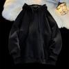 Heren Casual Losse Fleece Hoodies Effen Katoenen Pullover Hooded Sweatshirts Unisex Winter Hoodies Sweatshirt