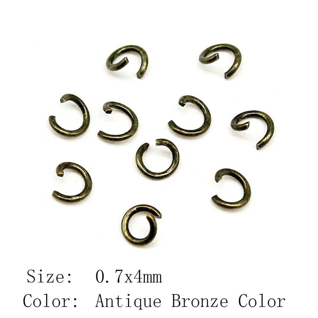 Wedding Anniversary Jewelry Materials Open Jump Rings 5 Colors 6 Sizes Accessories Parts Souvenir Accessories Parts