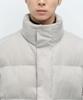 Musinsa Standard Daily Puffer Synthetic Suede Short Padded Jacket [Dusty Cream]