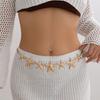 Gold Color Sea Star Waist Chain Minimalist Bohemian Body Chain Fashion Starfish Waist Chain  Women