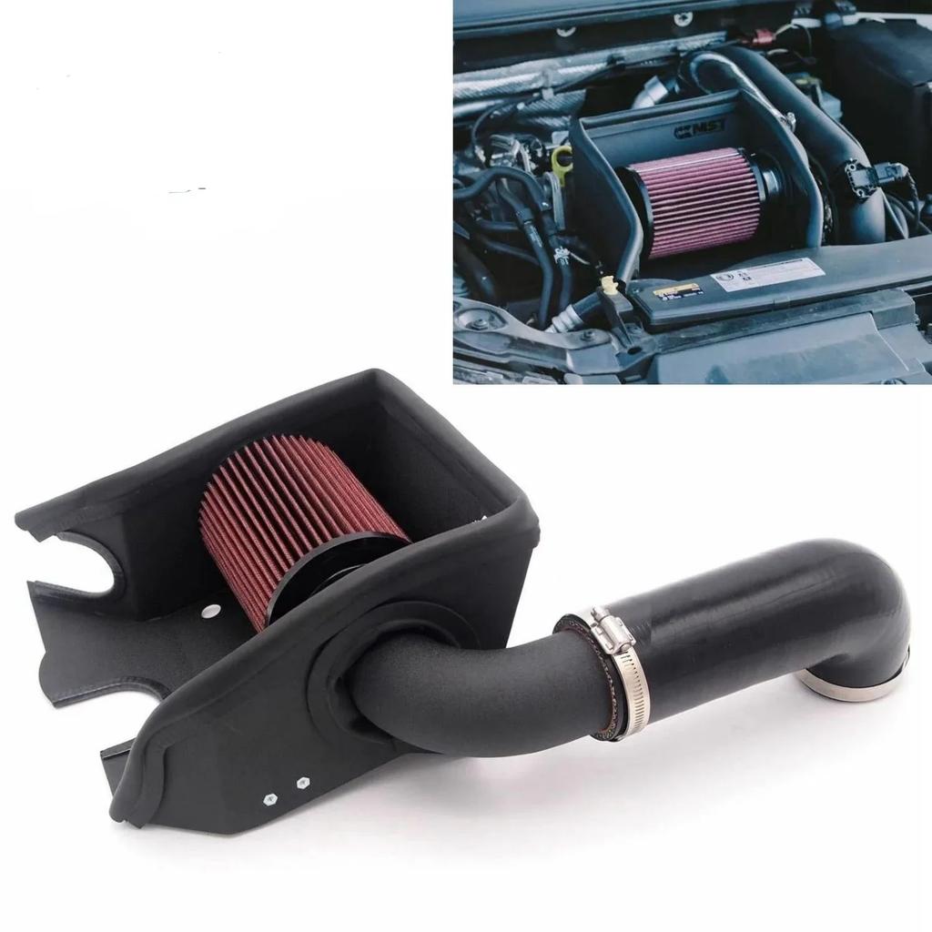 Cold Air Intake System Kit + Heat Shield Red Filter For Golf MK7 TSI TFSI Seat Performance Tuning Car Parts