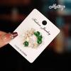 Retro Gardenia Pearl Brooch: Elegant Round Alloy Accessory for Suits and Coats