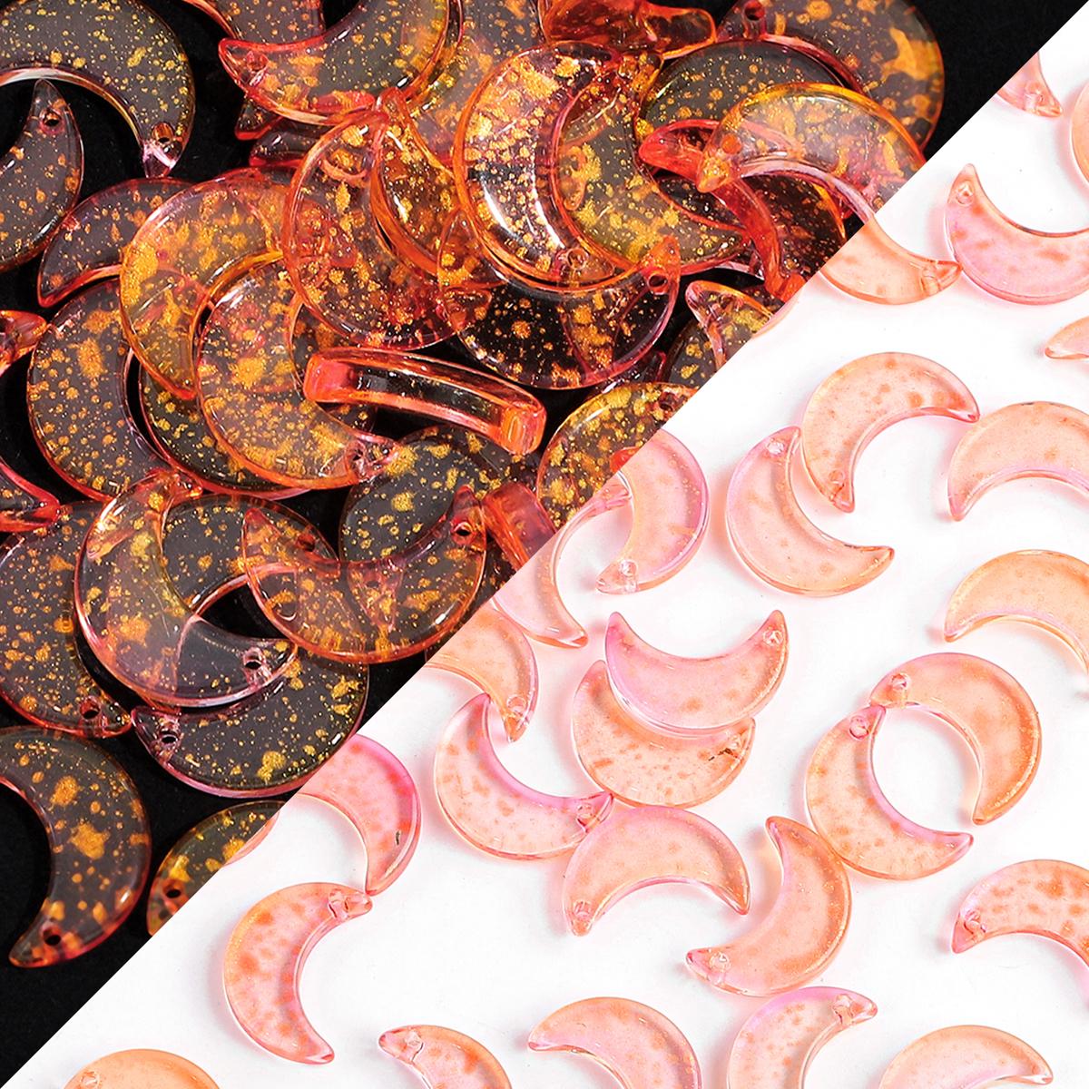 

10 шт./пакет 16x11 мм в форме луны Радужные хрустальные стеклянные бусины Шарм для ожерелья, браслета, серьг DIY изготовления ювелирных изделий