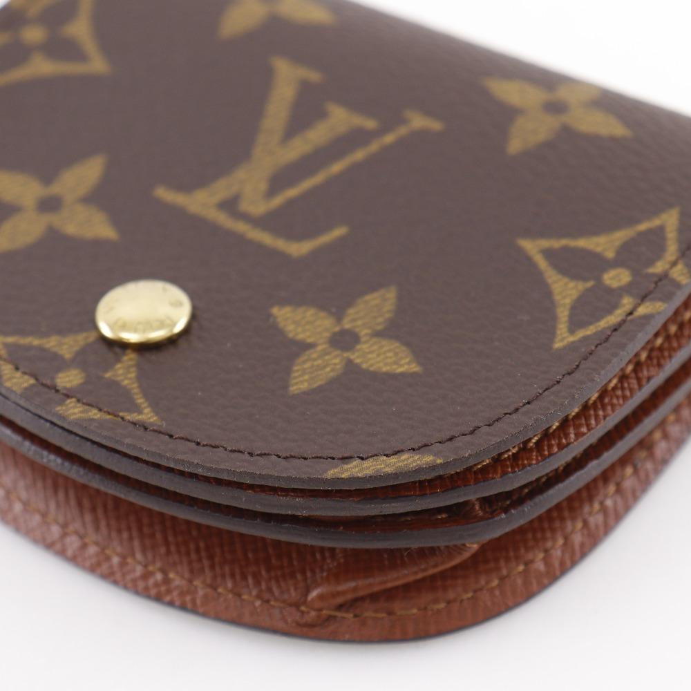 LOUIS VUITTON Portone guse Coin Purse M61970 Brown Monogram canvas unisex Used