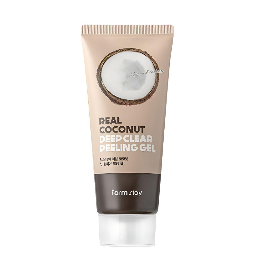 Farmstay Real Coconut Deep Clear Peeling Gel Gentle Exfoliating Dead Skin Remover 100ml