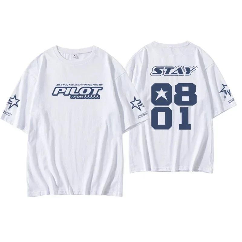 2026 Трендовые Kpop футболки Stray T Shirts SKZ Мужские Женские Хлопковая футболка Straykids Сынмин FELIX HYUNJIN JEONGIN MINHO Футболка с коротким рукавом 4XL