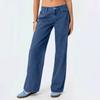 Women's Fashionable, Versatile, Tall-Enhancing, High-Waisted Wide-Leg Jeans