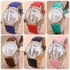 Eiffel Pattern Tower Watch Pu Strap Quartz Wrist Watch Decoration Gift Fashion