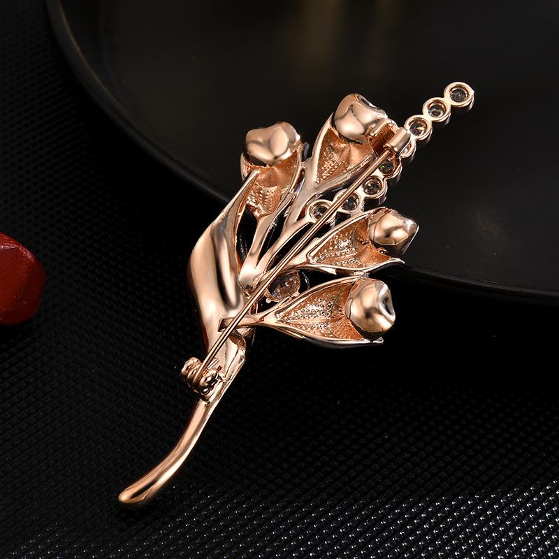 Senior Brooches Flower Leaf Brooch Pins for Women Suit Pendant Fashion Brooches Jewelry