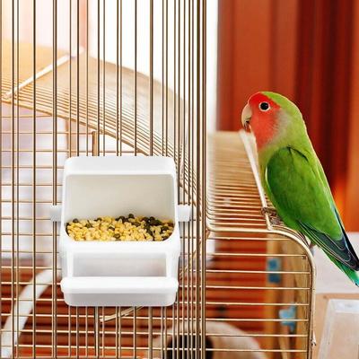 Peony Food Cup Parrot Bird Cage Food Box Parrot Food Box Bird Feeder Parakeet Water Dispenser