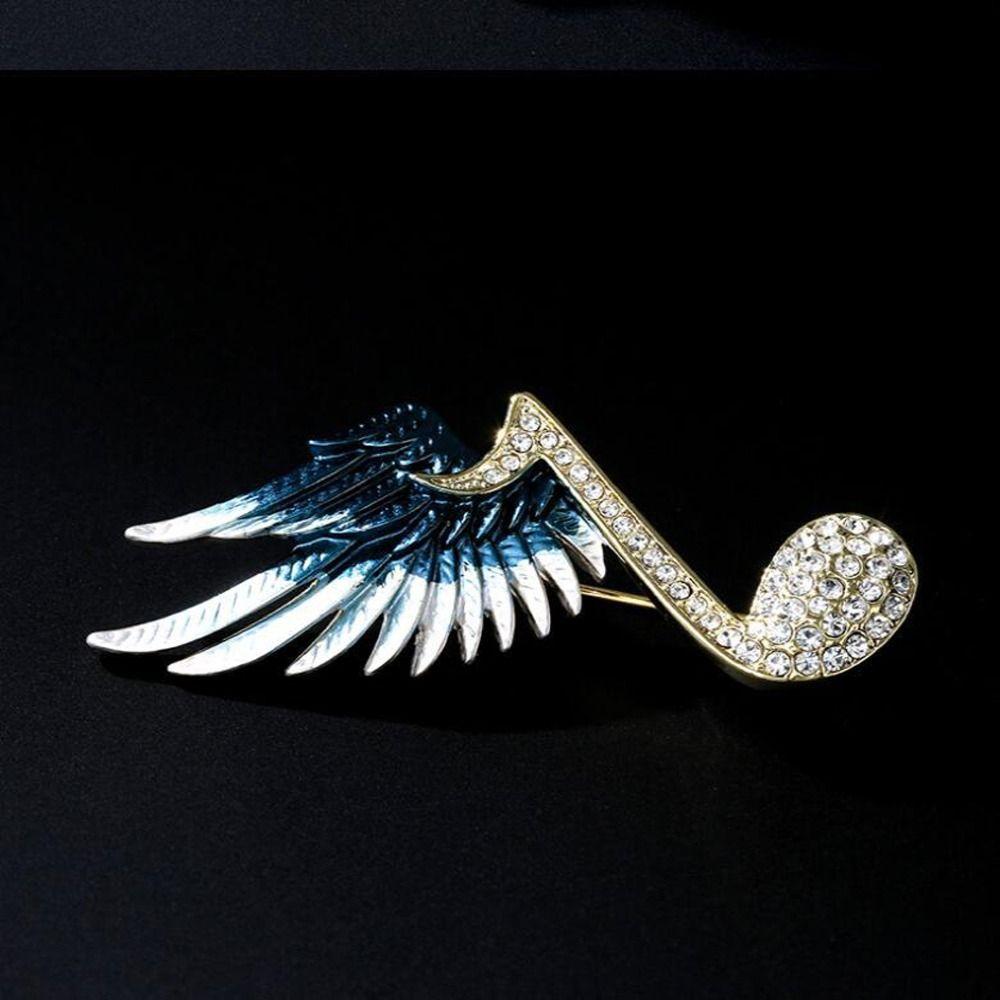 Musical Note Glasses Butterfly Women Brooch Korean Style Brooch Fashion Jewelry Clothing Accessory