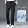 Herren Hohe Elastizität Dicke Lässige Jogginghose - Herbst/Winter Locker Gerades Bein mit Elastischem Bund, Hoher Taille und Ideal für Mittelalterlichen Komfort.