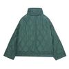 Stand Collar Loose Quilted Cotton Jacket for Women