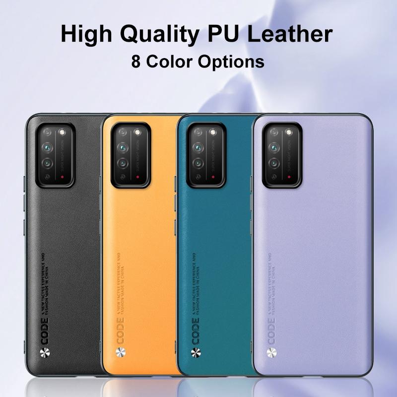 Luxury PU Leather Phone Case For Honor X10 X30 Max X30i Matte Back Cover Silicone Case For Honor View 20 30 Pro Plus 20S 20E 30S