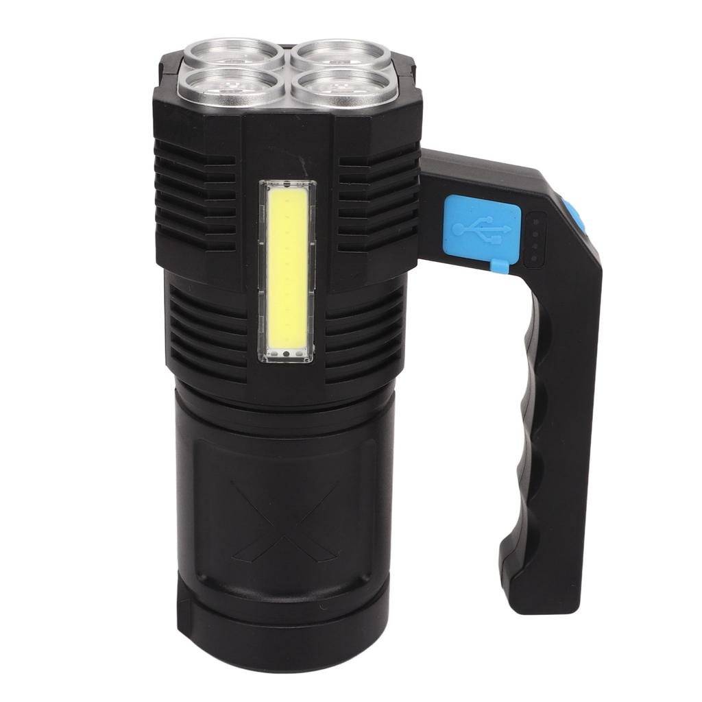 Torch Flashlight 4 Modes IPX4 Waterproof Aluminum Alloy Handheld Searchlight for Outdoor