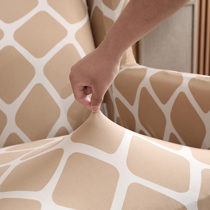 Enkel -Sittande Stretchvingad Fåtölj Möbler Soffa Överdrag 1-deligt Sofföverdrag Möbelskydd Soffa Mjuk Med Stretchig Undersida