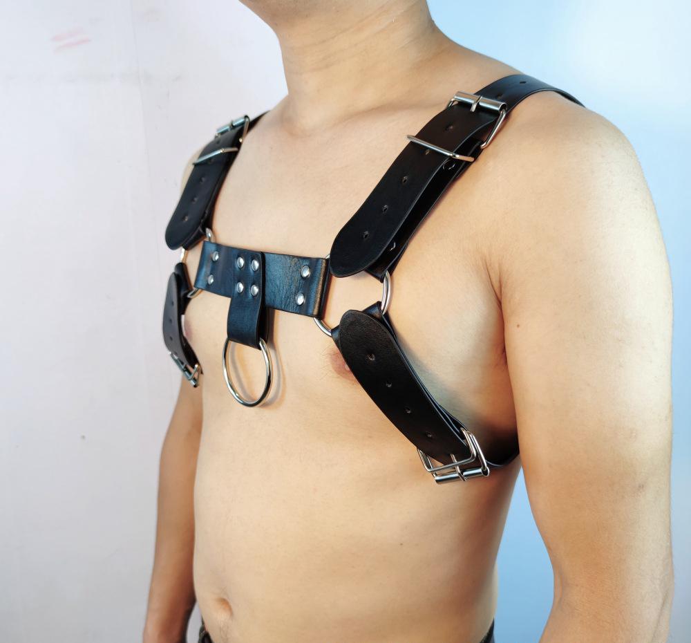 Manufacturer Nightclub Men's Erotic Bondage Leather Alternative Bondage Sm Props Supplies Male Slave Wear Toys