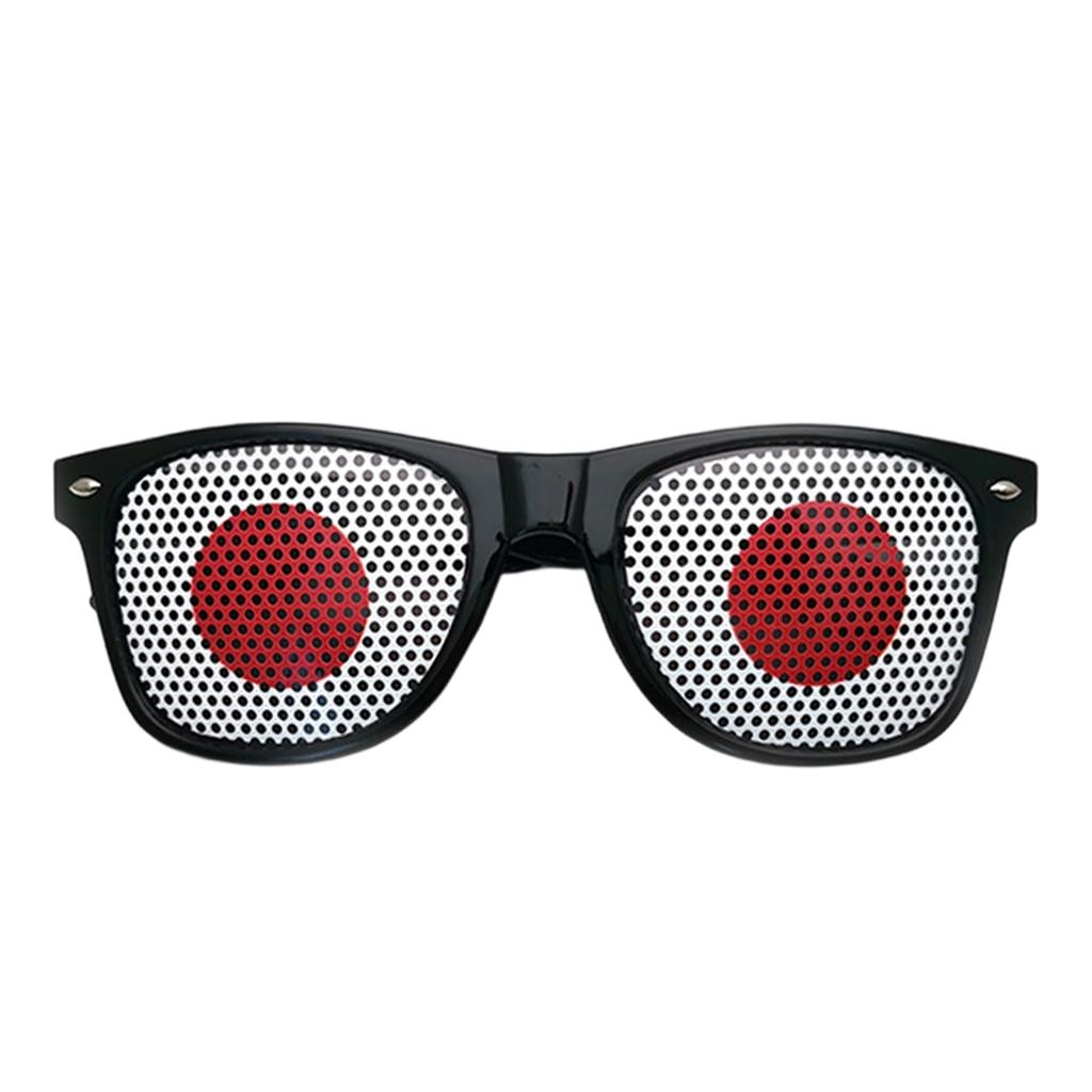 Multicolored Flag Sticker Sunglasses