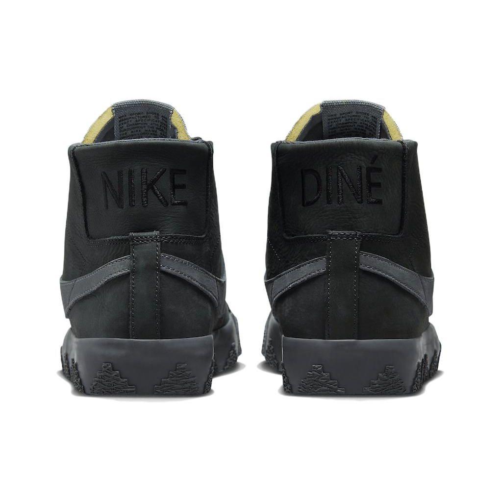 Diorr Greenwood x Nike Zoom Blazer Mid SB Diné Sneakers da Uomo Grigio Antracite Grigio Fumo Scuro FQ0792-001
