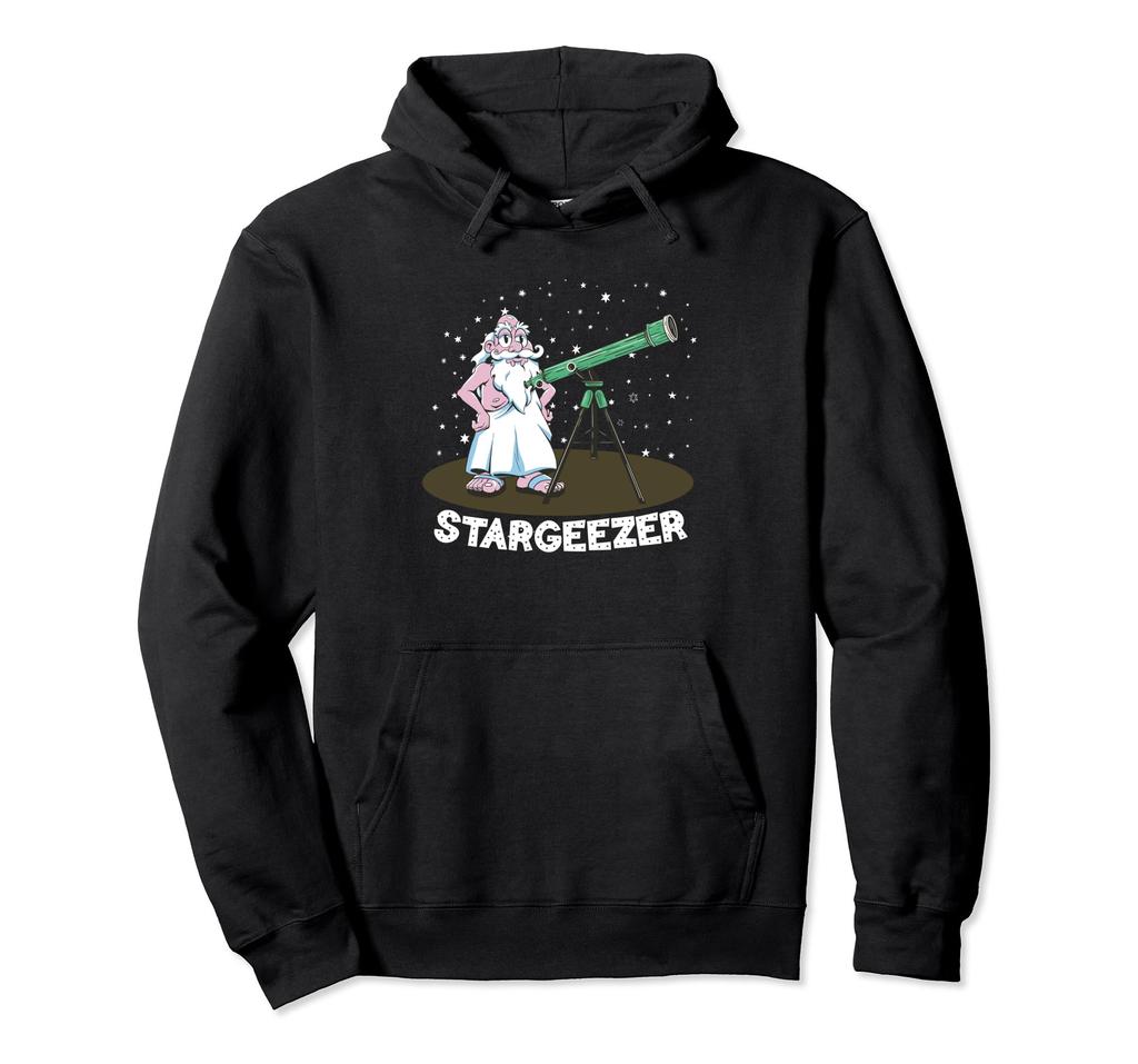 Stargeezer Lustiger Sternbeobachtungs-Astronaut Astronomie Teleskop Hoodie