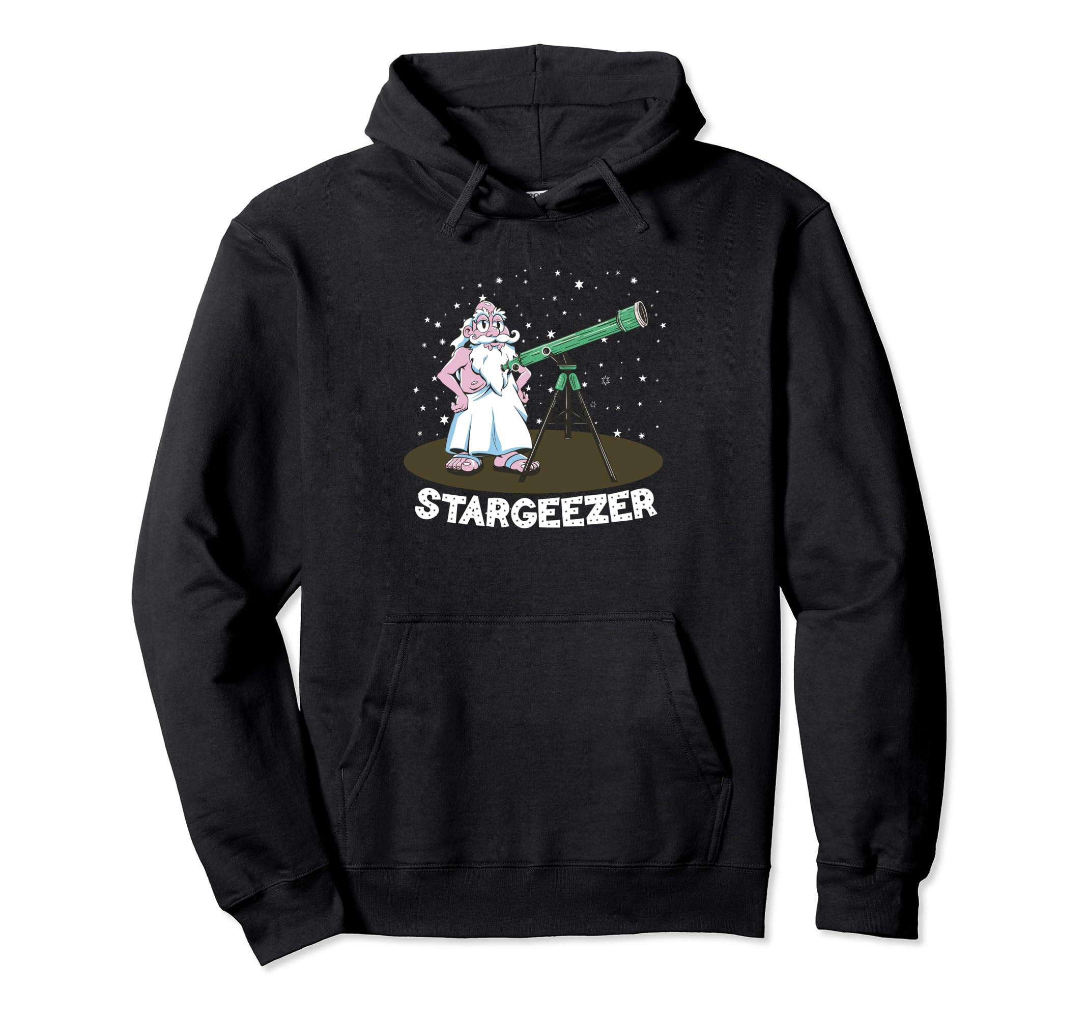 

Stargeezer Funny Stargazing Astronaut Astronomy Telescope Hoodie