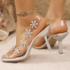 Fashion Women's High Heel Sandals Women Sandals Designer Fashion Summer Shoes Woman with Heeled Bling Sexy Heels Shoe Sandalias De Mujer