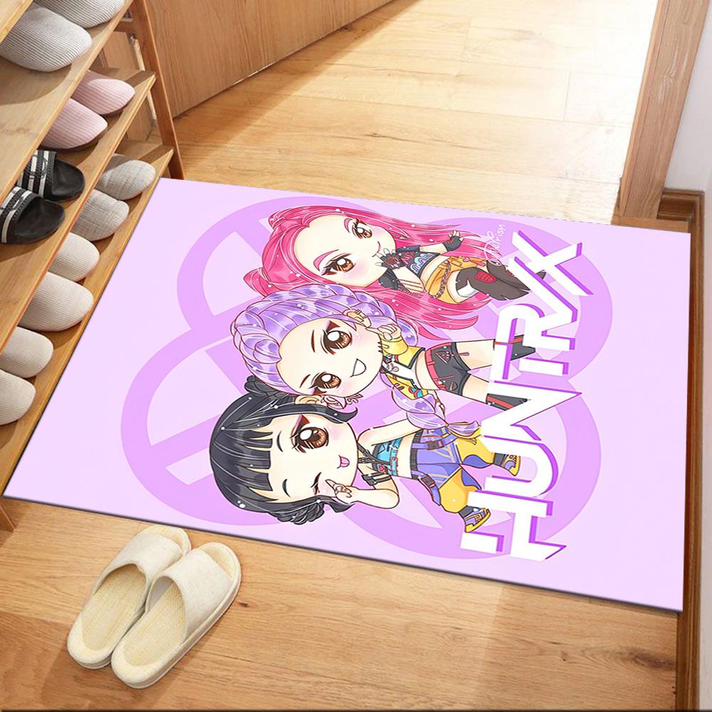 K-pop Demon Hunters Huntrix Square rugs are a great choice for living rooms, bedrooms, home décor, and as gifts