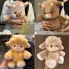 Cute Fluffy Plush Toys Pink Pig Sheep Highland Cow Stuffed Animals Soft Dolls Birthday Christmas Gift for Kids Girls