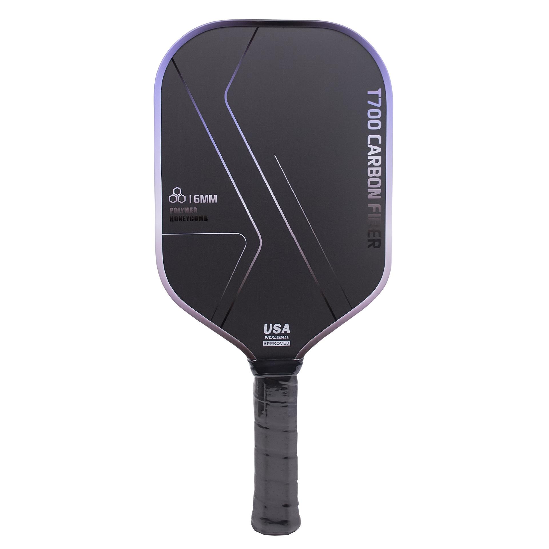 USAPA Approved T700 Textured Carbon Fiber Pickle Ball Paddle High Quality 18K Honeycomb Core Portable Lightweight Entertainment
