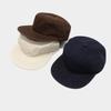 Solid Color Peaked Cap Flat Brim Baseball Cap Retro Flat Top Hat  Versatile Use