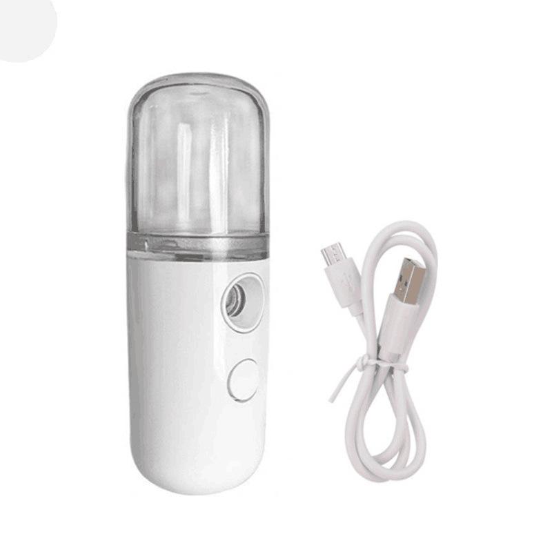 1 Set Nano Mist Facial Sprayer USB Rechargeable Portable Nebulizer for Face Moisturizing Makeup Fixing Use