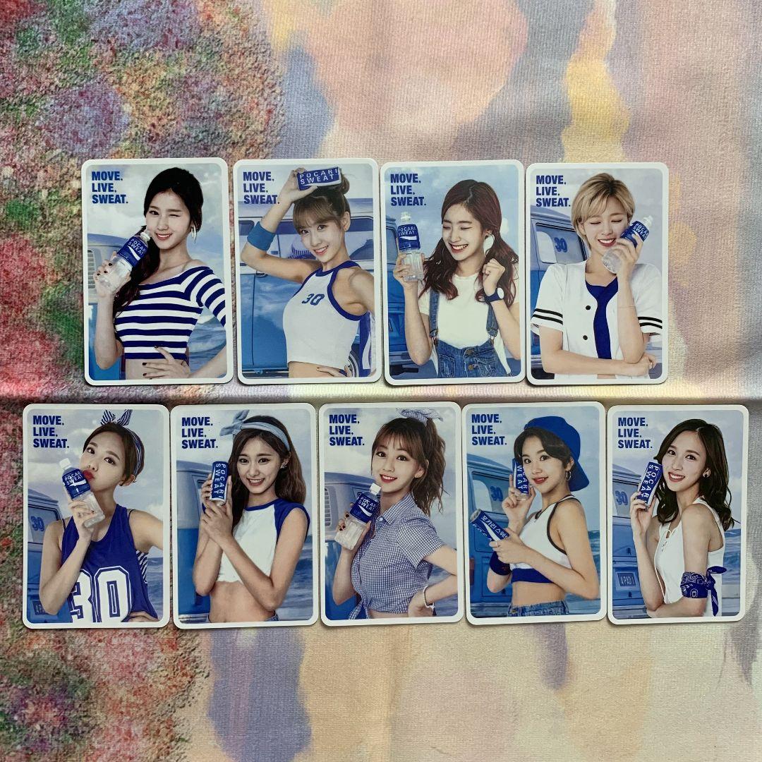 

[USED] TWICE Pocari Limited Pocari Sweat 30th All 9 pieces Trading card