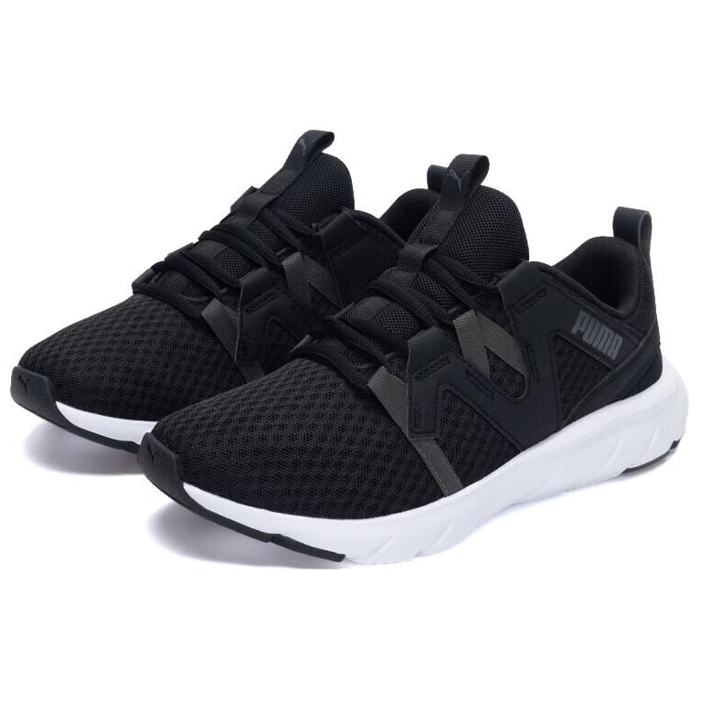 PUMA Slip Resistant Abrasion Resistant Slip Resistant Abrasion Resistant Low top Running Shoes Unisex Black White 379271-05