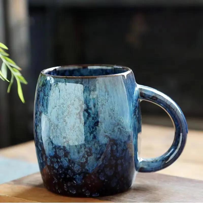 Creative and Personalized Mug Large Capacity Simple Ceramic Men's and Women's Couple Japanese Style Coffee Cup