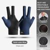 Open Finger Billiard Gloves Antiskid Polyester Snooker Billiards Gloves Adjustable Sticker Lightweight Reusable Amateur Training