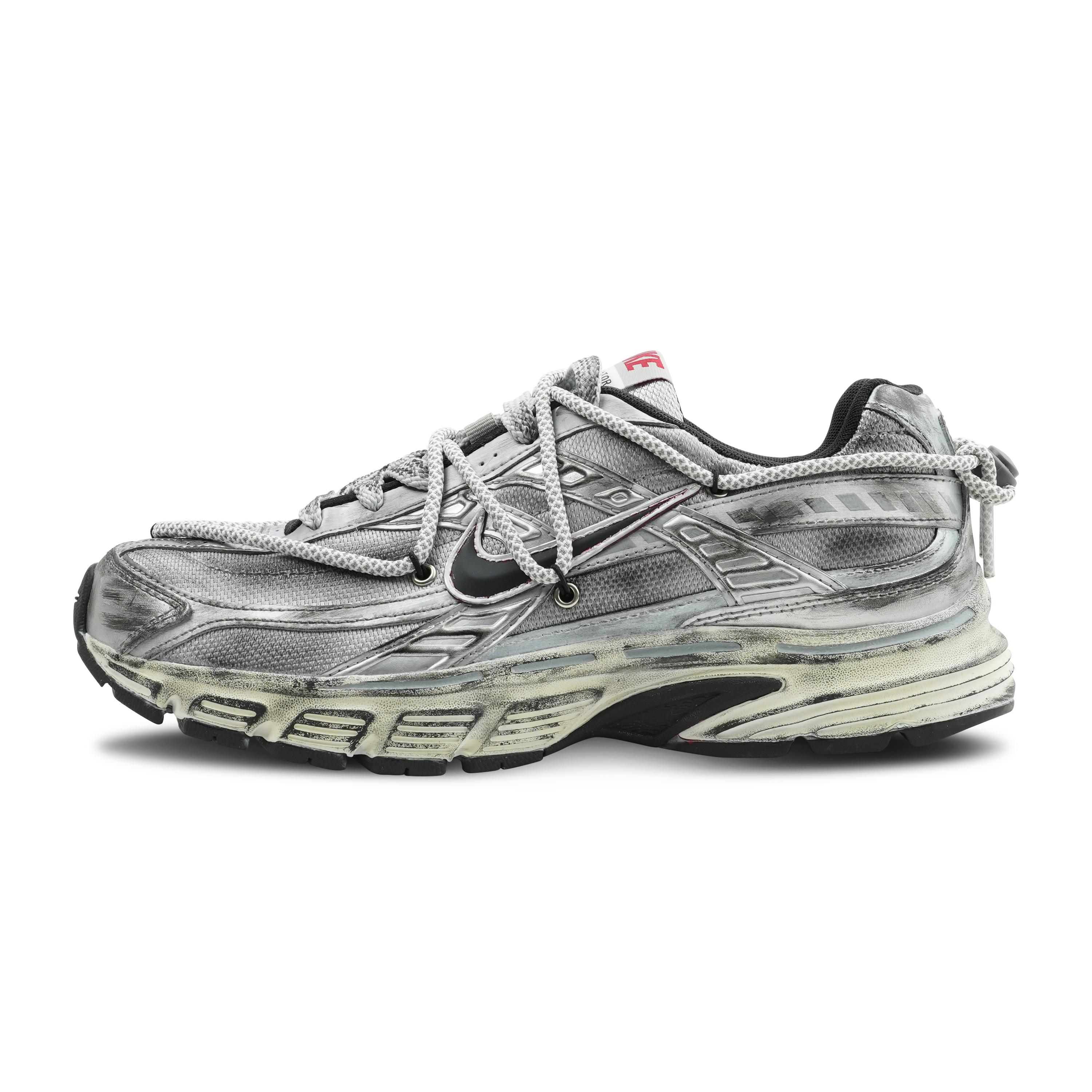 

Nike Initiator Low top Casual Running Shoes Men s Silver White 394055-001(Team162-) 42.5