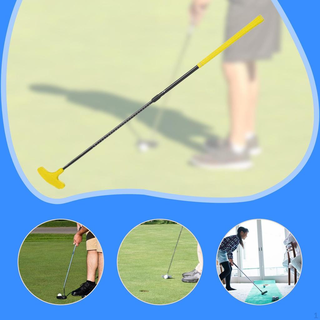 Golf Putter Retractable Adjustable Length AntiSlip Grip for Men Two Ways Club Home